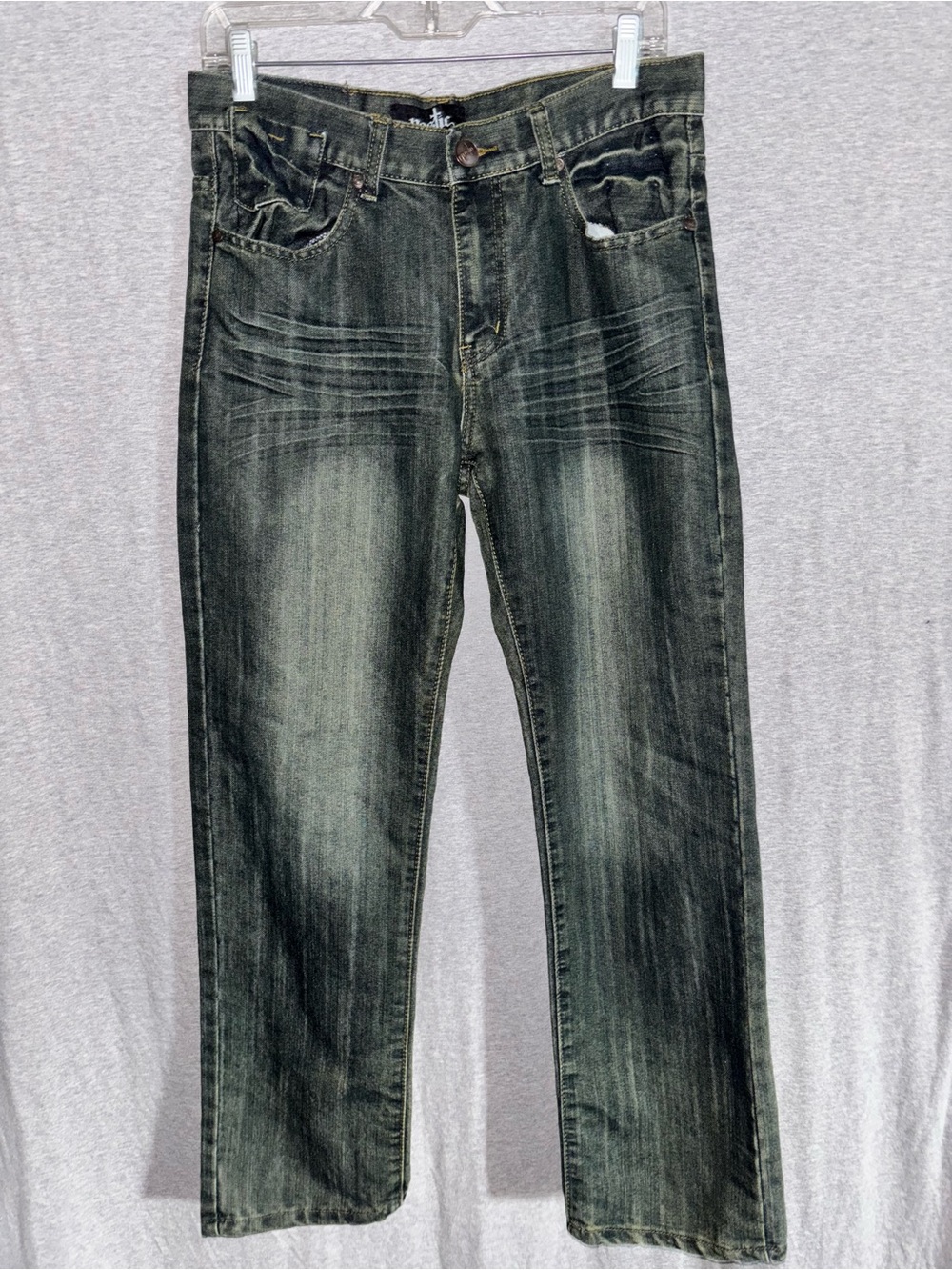 Nostic Vintage Straight-Leg Men's Jeans in Dark Wash Size 32 Y2K